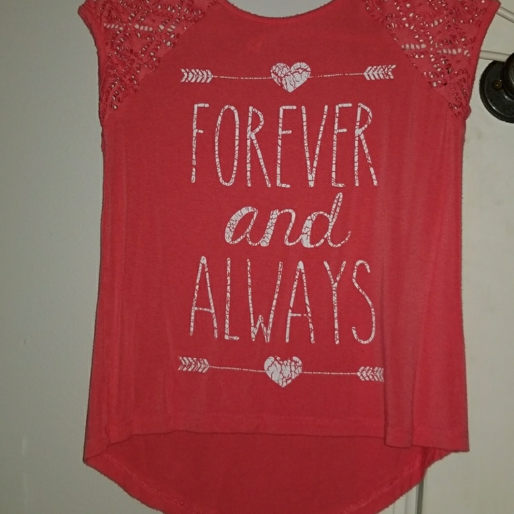 Orange, pink T- shirt